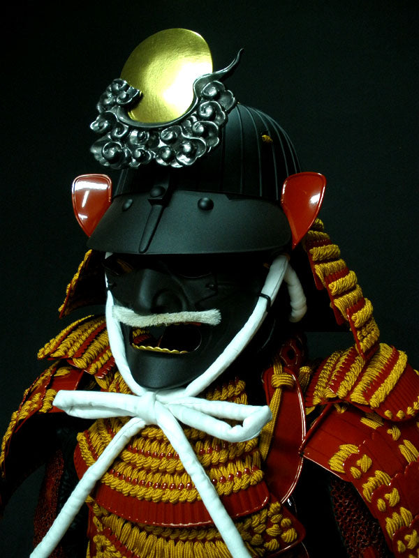 【O-018】Gold Brown Thread Odoshi / Red Dangae Armor