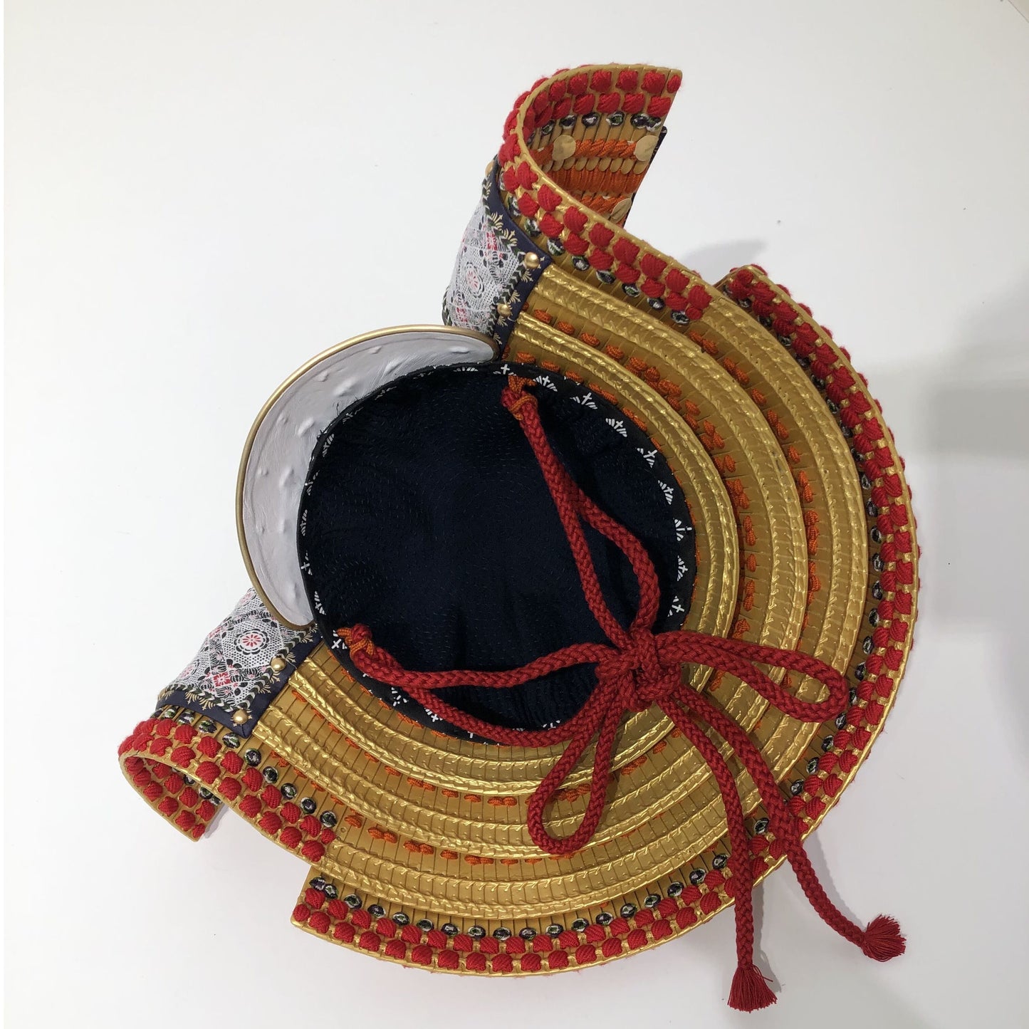 【O-006-K】金小札緋威二枚胴(兜のみ)