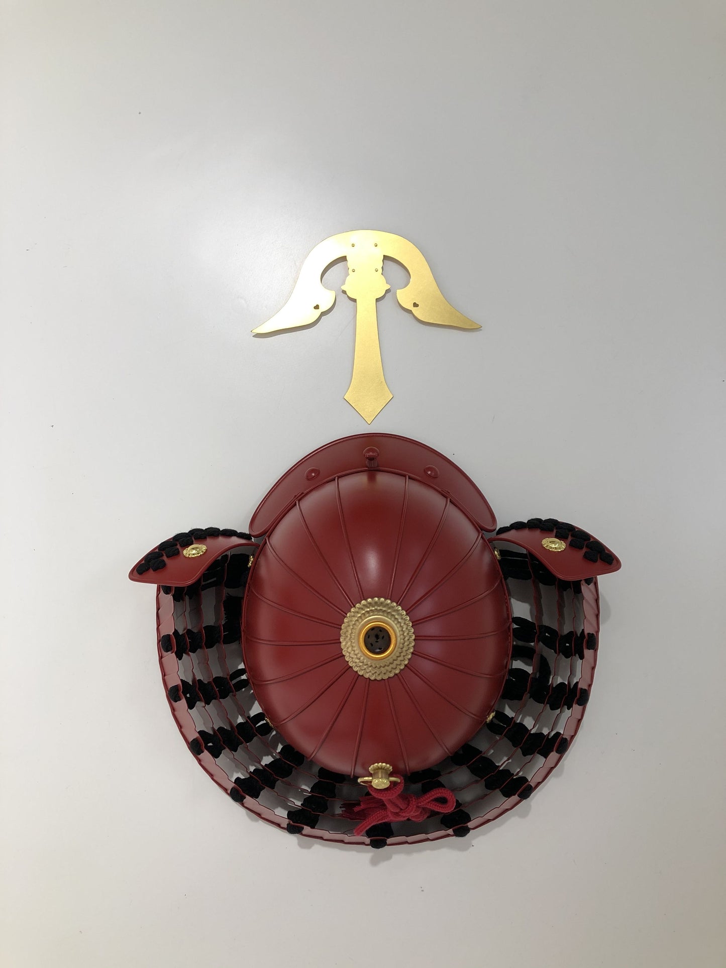 【O-033-K】黒糸威伊予腰取二枚胴具足(時代仕上げ)(兜のみ)