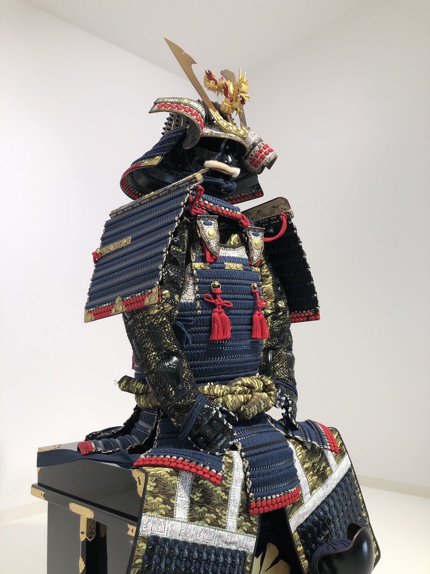 【O-013】Navy Blue Thread Odoshi / Kebiki Armor