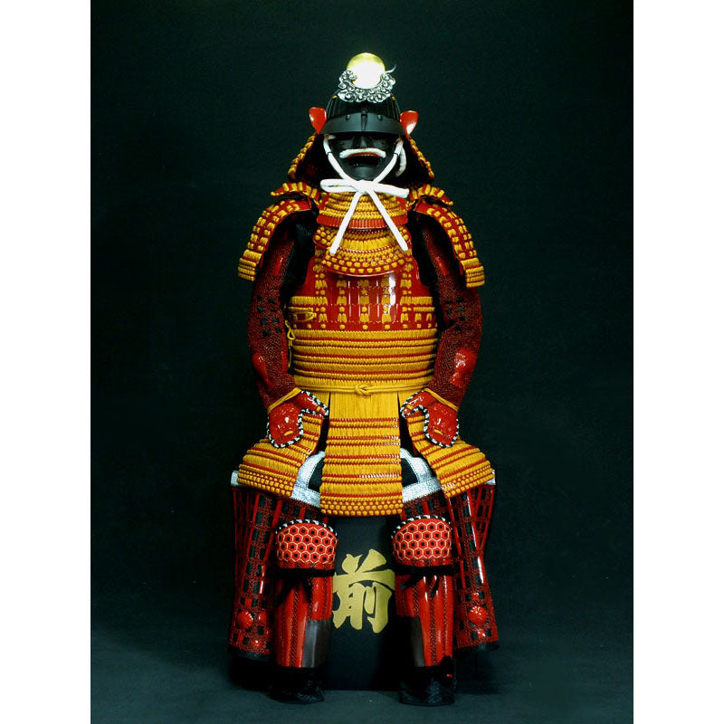 【O-018】Gold Brown Thread Odoshi / Red Dangae Armor