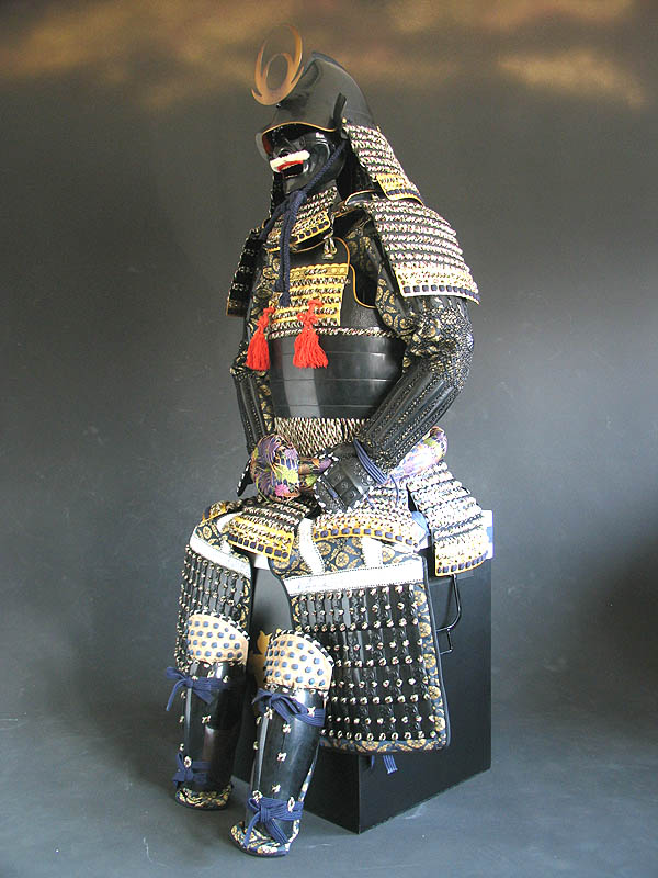 【O-031】Kashidori (Navy Blue and Red) Thread Odoshi /  Armor