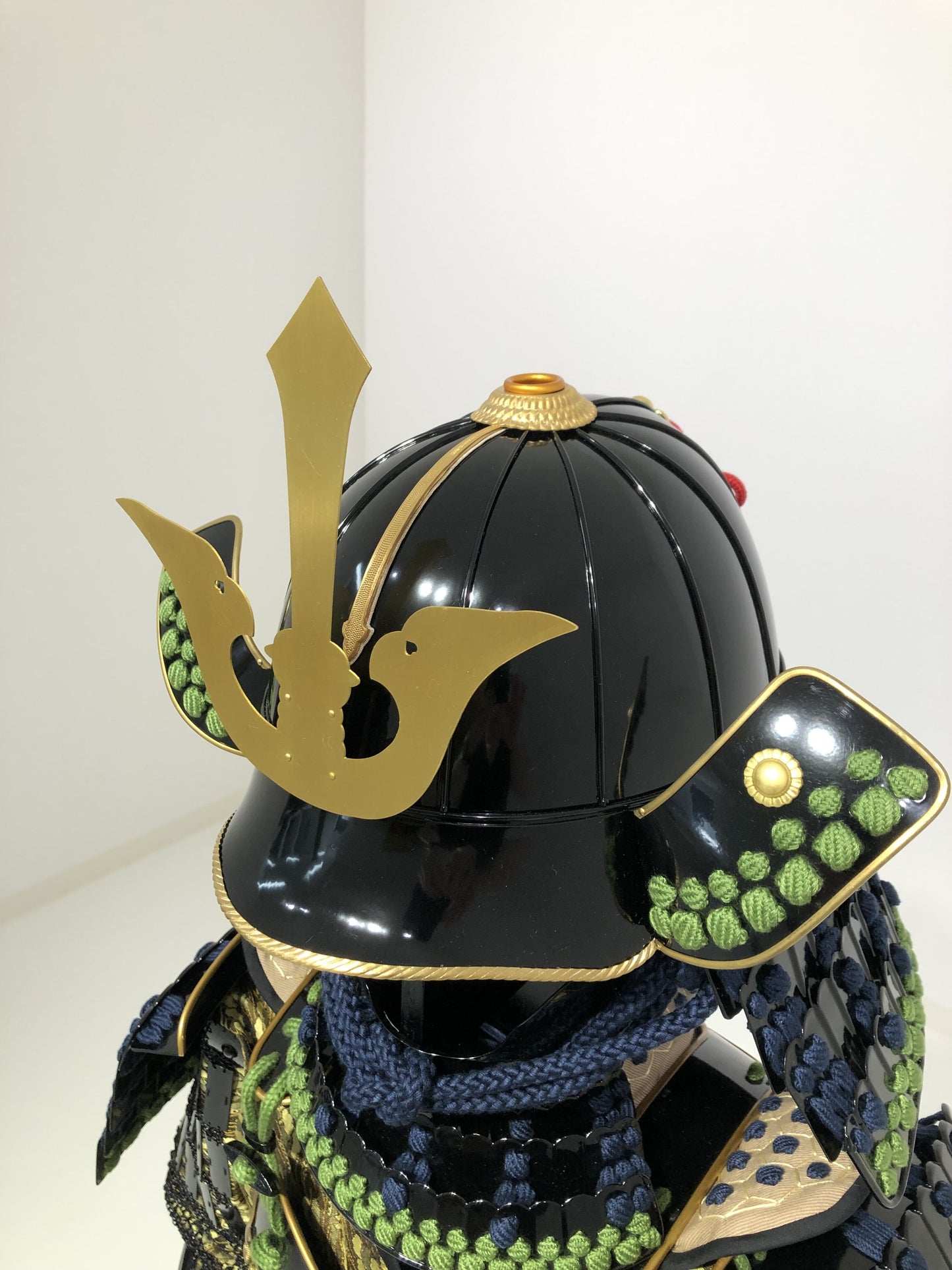 【O-044】Navy Blue Thread Odoshi / Yomogi(Mugwort) Hishitoji Armor