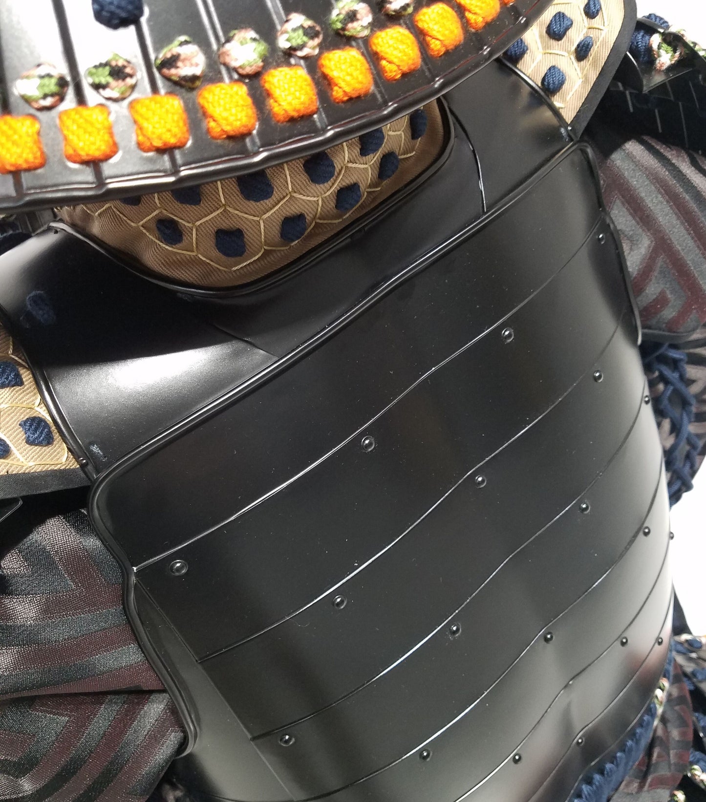 【O-050】Navy Blue Thread Odoshi / Black Matted Rivet Armor / Zunari Helmet